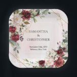 Assiettes En Carton Aquarelle bordeaux et mariage or roux<br><div class="desc">Préparez-vous à élever votre décor mariage avec ces plaques de papier chic chic vert et doré de feuillage d'eucalyptus ! Parfaits pour ajouter une touche d'aventure et de fantaisie à votre journée spéciale, ces assiettes ne sont pas votre vaisselle mariage moyenne. Insufflé d'un charme bohème vibrant, le feuillage complexe d'eucalyptus...</div>