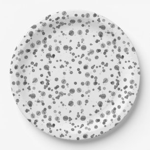 Assiettes En Carton Aquarelle Dalmatien Spots Motif
