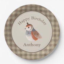 Aquarelle d'oiseau mignonne Nom Anniversaire