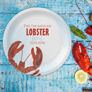 Assiettes En Carton Aquarelle Élégant Rustique Moderne Bouillabaisse d