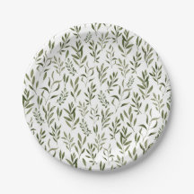 Aquarelle Eucalyptus Motif Feuille