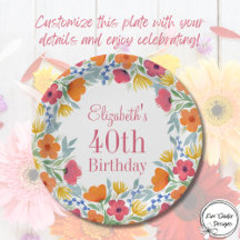 Aquarelle Floral 40e anniversaire