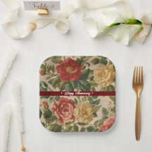 Aquarelle florale Collection Vintage tendance
