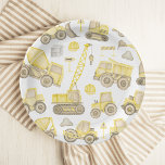 Assiettes En Carton Aquarelle moderne Construction Véhicule Anniversai<br><div class="desc">Aquarelle moderne Construction Véhicule Plaques de papier d'anniversaire</div>