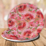 Assiettes En Carton Aquarelle pivoines Fête des mariées florale<br><div class="desc">Elégantes pivoines roses d'aquarelle et verdure,  ces plaques en papier sont belles pour la douche nuptiale mariage de printemps ou d'été ou toute occasion. CORRESPONDANCE d'objets dans notre collection.</div>