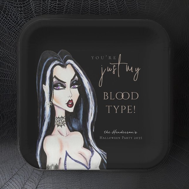 Assiettes En Carton Aquarelle Sorcière gothique Plaques en papier d'Ha (Créateur téléchargé)