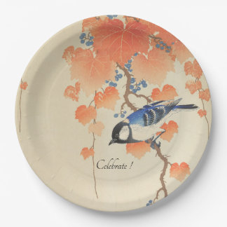 Assiettes En Carton Aquarelle Vintage japonais Impression avec papier 