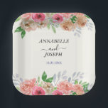 Assiettes En Carton aquarelles Florales Mariage Botanique Moderne<br><div class="desc">Ajoutez une touche d'élégance à votre grand jour avec notre collection 'Fleurs roses Florales Mariage Botanique Moderne'. Avec des fleurs roses douces et des designs botaniques contemporains, cette collection apporte une ambiance fraîche et sophistiquée à votre décoration de mariage, invitations et accessoires. Parfait pour les couples qui souhaitent un style...</div>