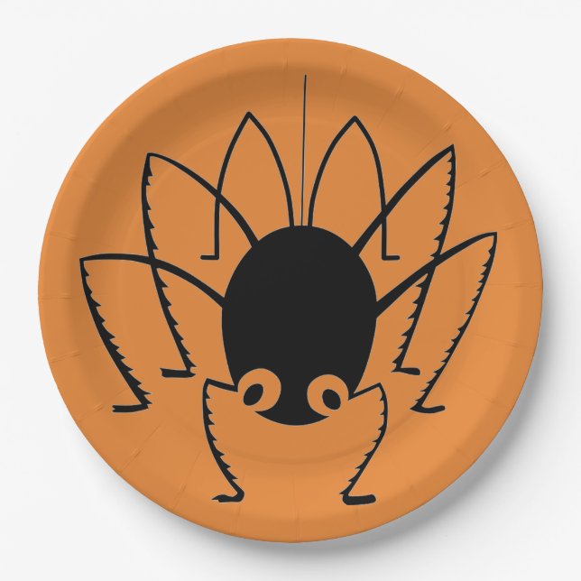 Assiettes En Carton Araignée (Devant)