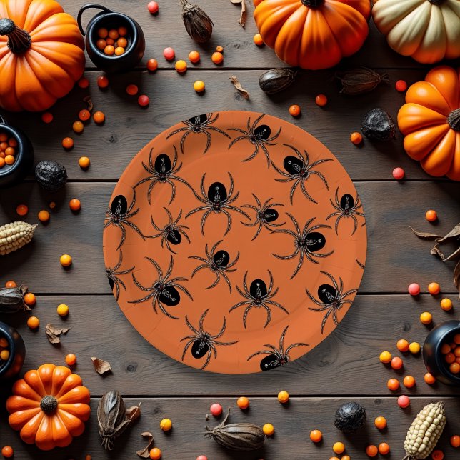 Assiettes En Carton Araignées déplaisantes (Créateur téléchargé)