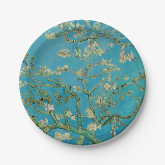 Assiettes En Carton Arbre d'amande en fleurs par Van Gogh