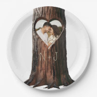 Arbre Sculpté en forme de Coeur Souche Rustique Ma
