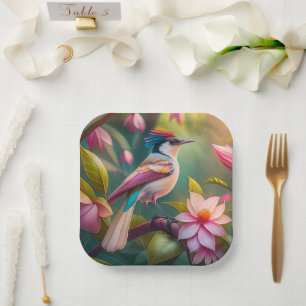 Assiettes En Carton Arc en arc-en-ciel Jay Imaginaire Bird
