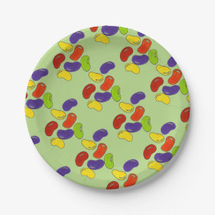 Assiettes En Carton Arc-en-ciel Jelly haricots Jellybean Pâques Pâques