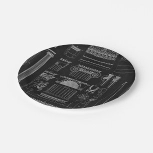 Assiettes En Carton Architecture graphique IV