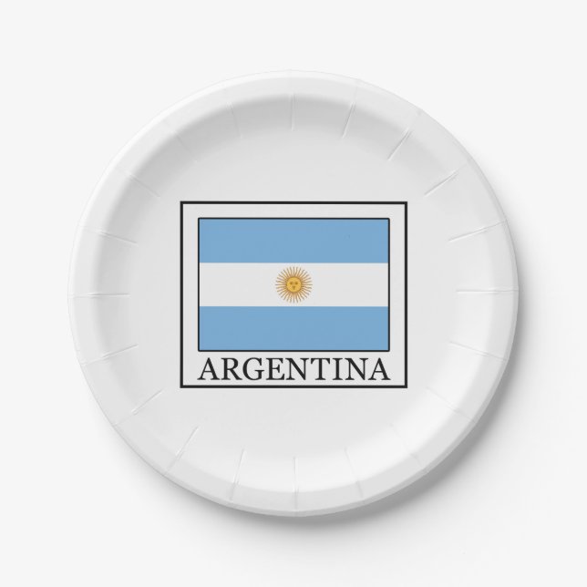 Assiettes En Carton Argentine (Devant)