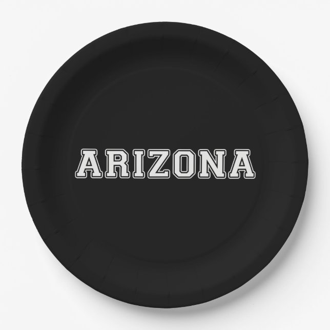 Assiettes En Carton Arizona (Devant)