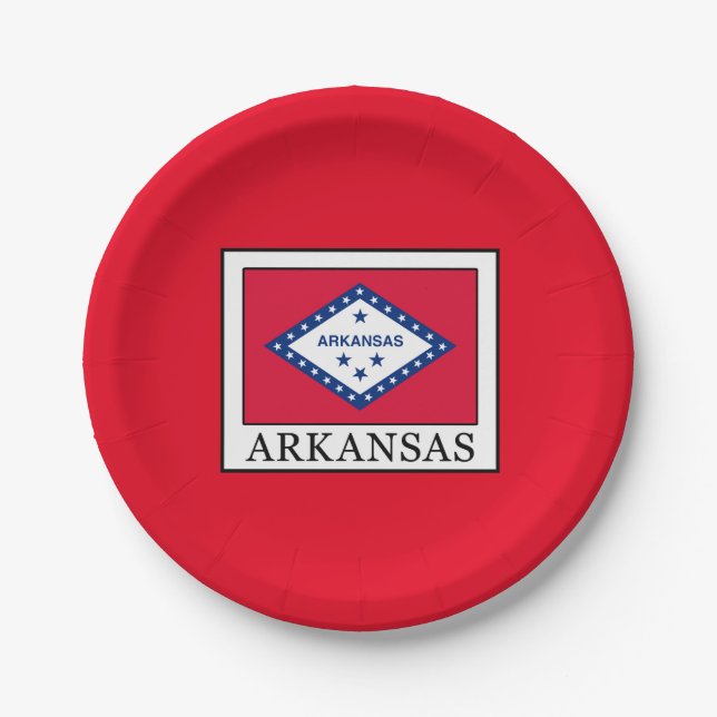 Assiettes En Carton Arkansas (Devant)