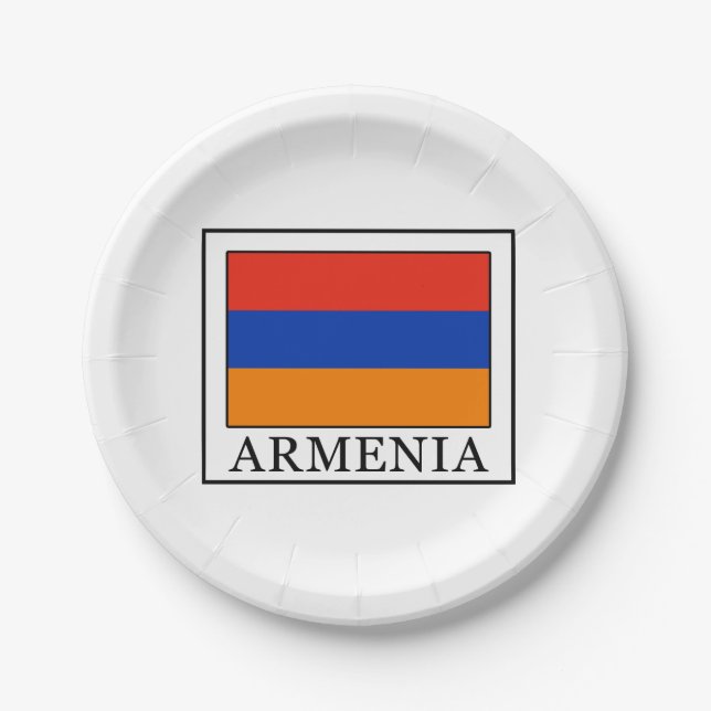 Assiettes En Carton Arménie (Devant)