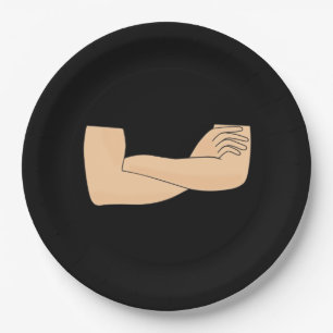 Assiettes En Carton Armes croisées