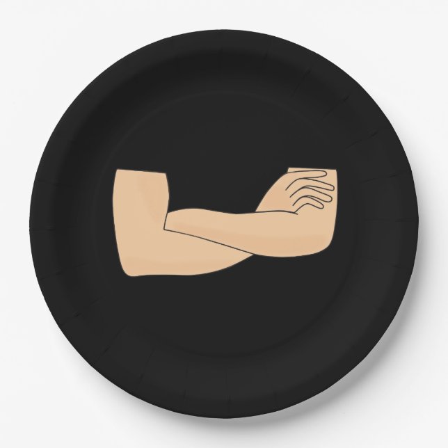 Assiettes En Carton Armes croisées (Devant)