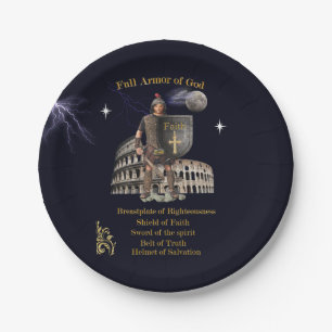 Assiettes En Carton Armure complète de DIEU