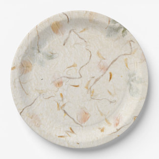 Assiettes En Carton Arrière - plan de papier kraft naturel et botaniqu