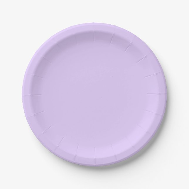 Assiettes En Carton Arrière - plan Plain Lilac (Devant)