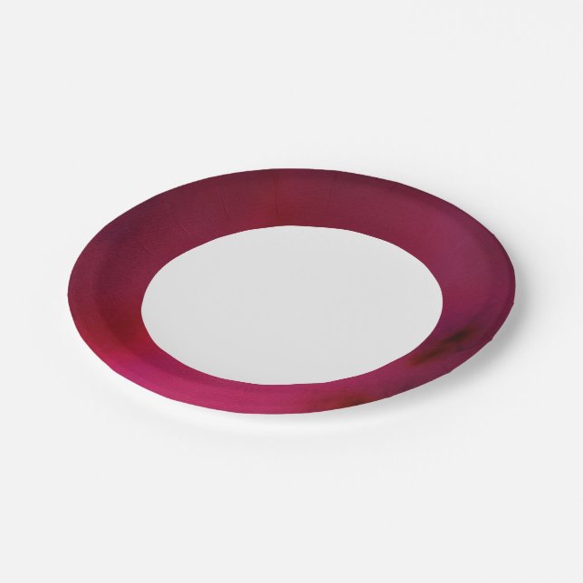 Assiettes En Carton  Arrière - plan rose (Angle)