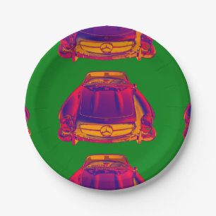 Assiettes En Carton Art de bruit convertible du benz 300 SL de