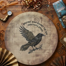Art gothique steampunk de corbeau