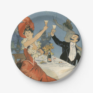 Assiettes En Carton Art Nouveau vintage, Taverne Olympia Restaurant