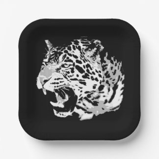 Assiettes En Carton Art pop Jaguar