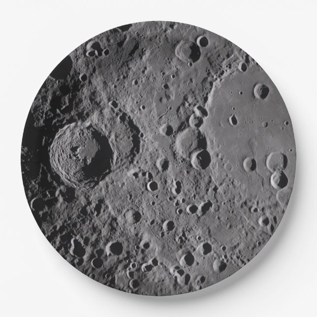 Assiettes En Carton Artemis II Lunar Craters (Devant)