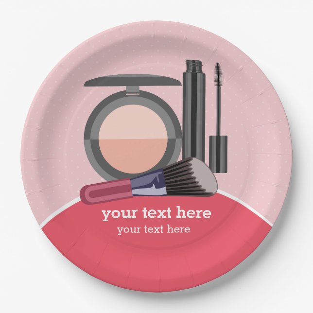 Assiettes En Carton Artistes maquillage (Devant)
