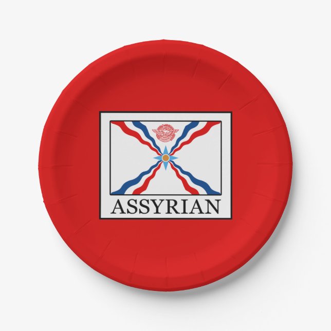 Assiettes En Carton assyrien (Devant)