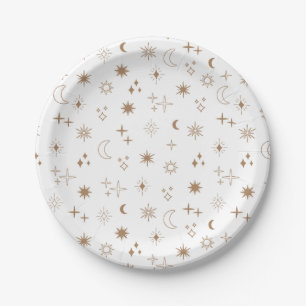 Assiettes En Carton Astrologie Star Motif