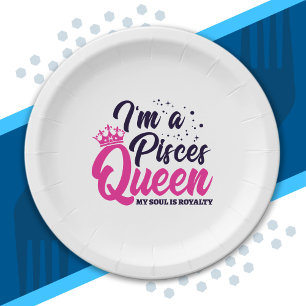 Assiettes En Carton Astrologie Zodiac - Février Mars Anniversaire Pisc