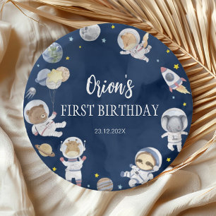 Assiettes En Carton Astronaut Espace extra-atmosphérique Safari Plaque