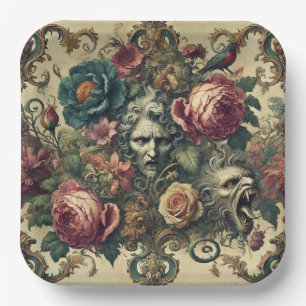 Assiettes En Carton Atelier Arcane - Oreiller Gothique Baroque