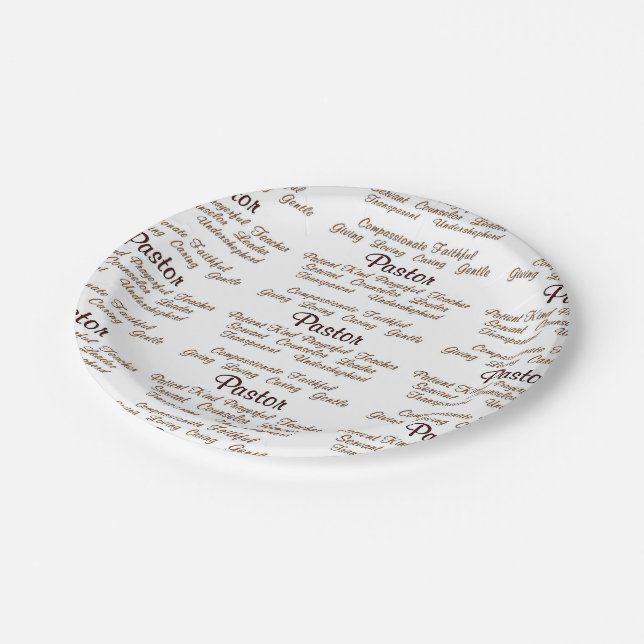 Assiettes En Carton Attributs de pasteur (Angle)