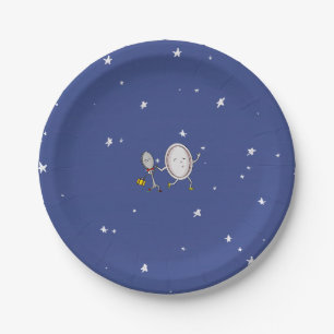 Assiettes En Carton Au-Dessus De La Lune Hey Diddle Diddle Baby shower