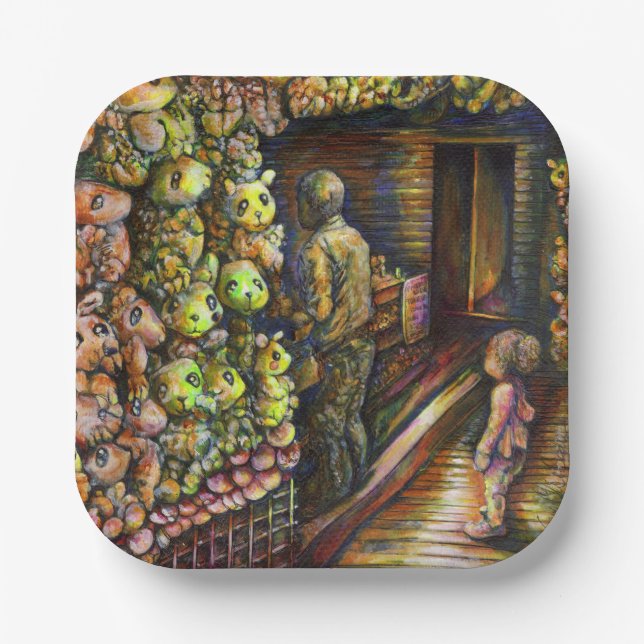 Assiettes En Carton Au nord du cirque (Recto)