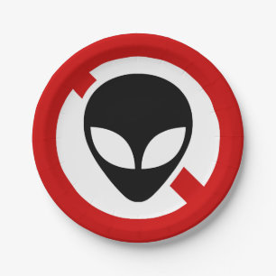 ASSIETTES EN CARTON AUCUN ALIEN
