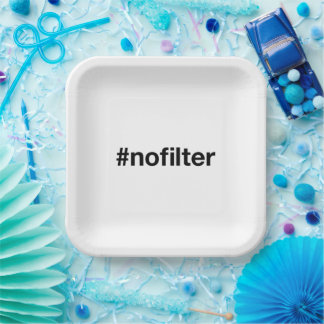 Assiettes En Carton AUCUN Hashtag FILTER