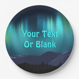 Assiettes En Carton Aurora Borealis