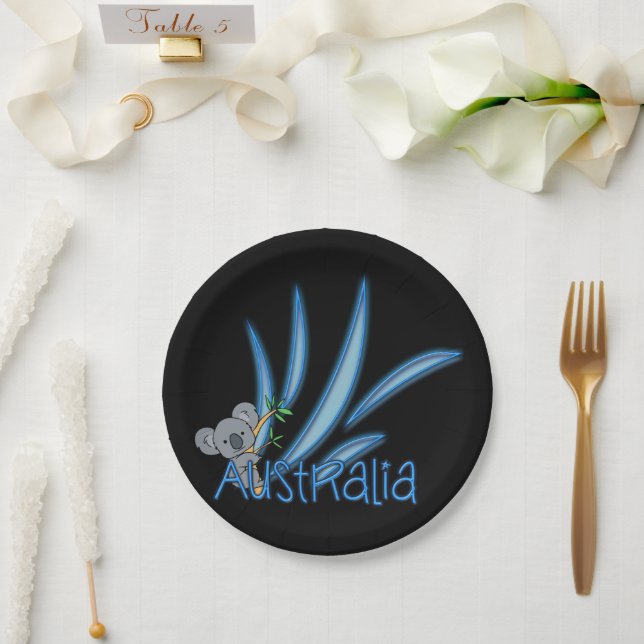 Assiettes En Carton Australie (Mariage)