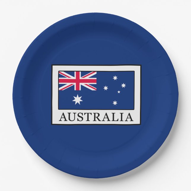 Assiettes En Carton Australie (Devant)