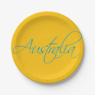 Assiettes En Carton Australie : Plaque papier voyage