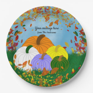 Assiettes En Carton Automne